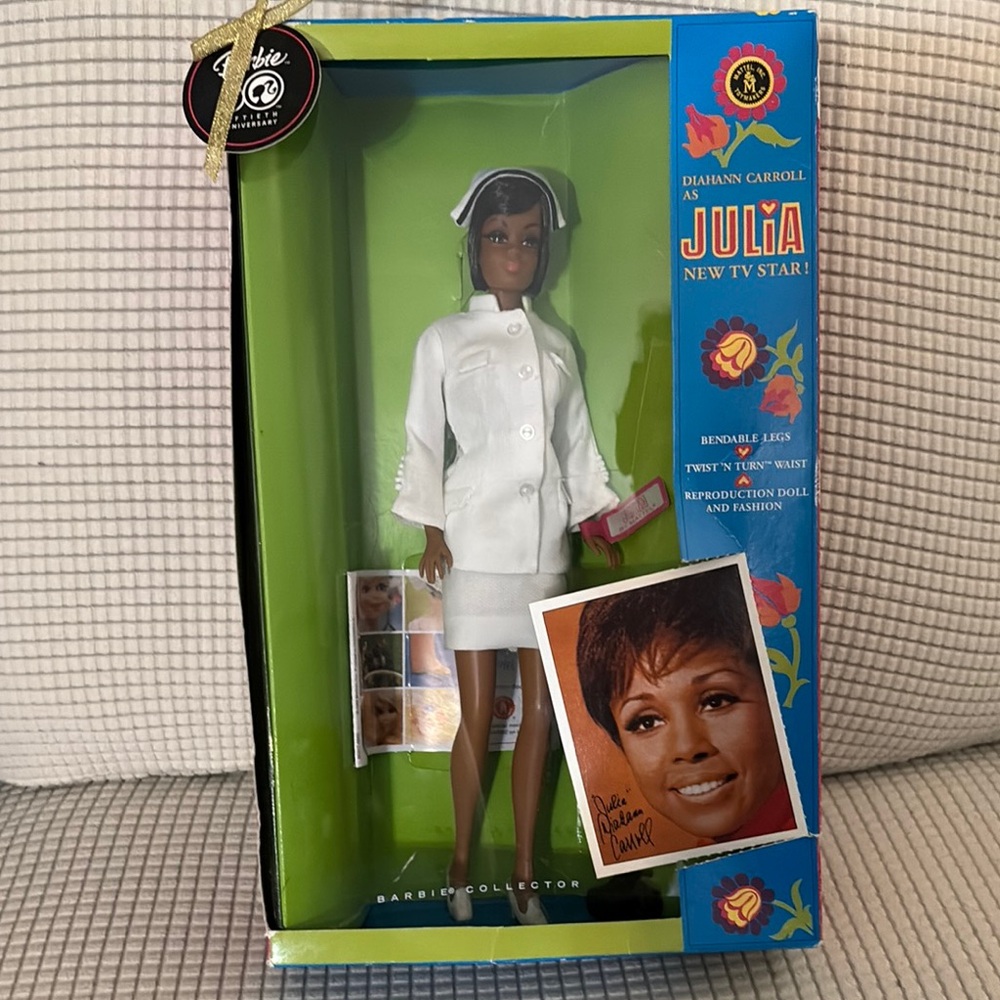 COPY - Diahann Carroll as Julia New TV Star Barbie Doll 50th Anniversary 2008 M…